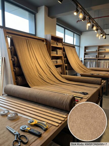 Desenli Dokuma Jakar Fon Perde Kumaşı 100x300 cm